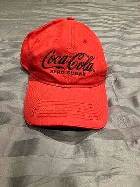 Coca Cola Red Baseball Cap with Black Logo